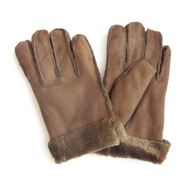 Sonia Originelli Fingerhandschuhe Faux-Leder Velouroptik Kunstfell Samt Velvet kuschelig Großer Ausverkauf