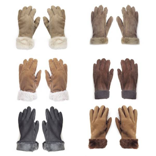 Sonia Originelli Handschuhe aus Lammfell Schaffell unisex hochwertig warm Online Shopping