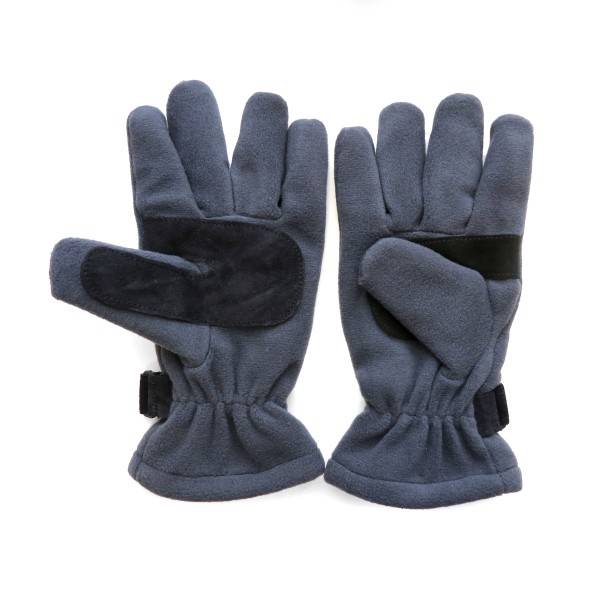 Sonia Originelli Handschuhe Winter Finger Fleece Schwarz Klettverschluss Black Friday