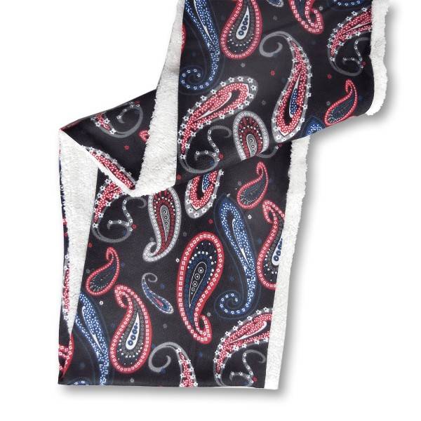 Sonia Originelli Loop "Paisley" Schal Kuschelfell Polyester Winter Zeitlich begrenztes Angebot