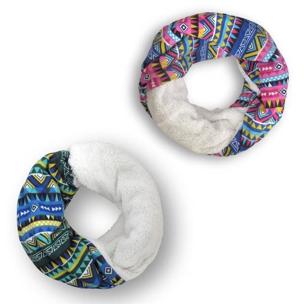 Sonia Originelli Loop "Retro" Schal Kuschelfell Polyester Winter Exklusive Angebote
