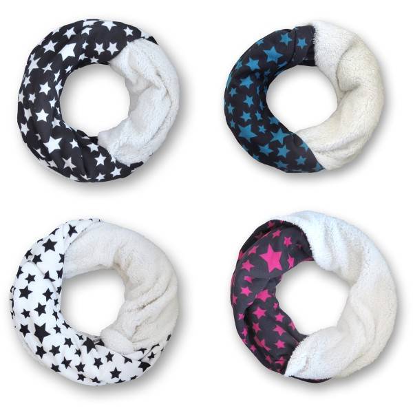 Sonia Originelli Loop "Stern" Schal Kuschelfell Polyester Winter Blitzangebot