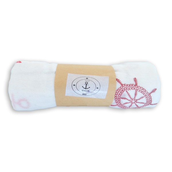 Sonia Originelli Loop Schal "Maritim Steuerrad Anker" Reliefdruck Sommer Saisonale Angebote