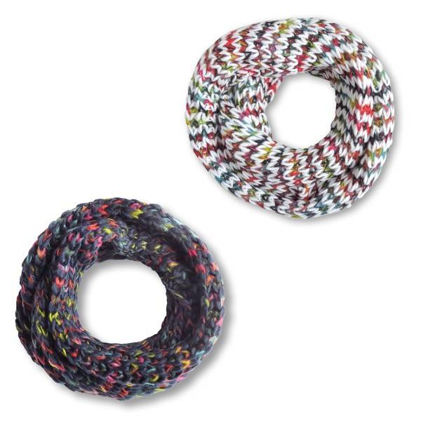 Sonia Originelli Loop Schal Regenbogen Strick kuschelig weich Super Sparpreis