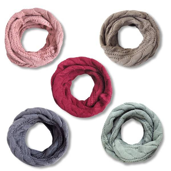 Sonia Originelli Loop Schal Strick Polyacryl Zopfmuster Winter Wochenangebot