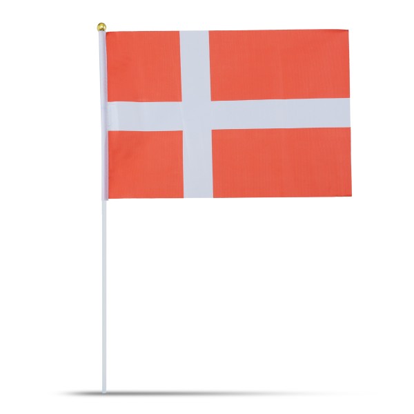 Sonia Originelli 10er Set Fahne Flagge Winkfahne "Dänemark" Denmark Handfahne EM WM Nur für heute