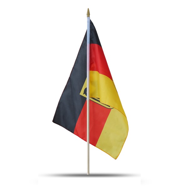 Sonia Originelli 10er Set Fahne Flagge Winkfahne "Deutschland Adler" Germany Eagle Handfahne EM WM Sonderangebot der Fabrik