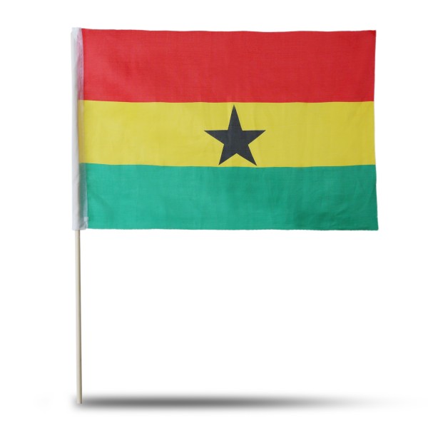 Sonia Originelli 10er Set Fahne Flagge Winkfahne "Ghana" Handfahne EM WM Fabrikladen