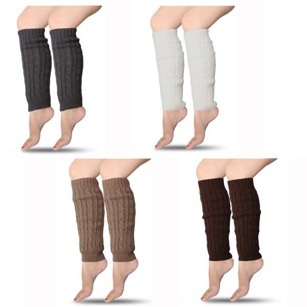 Sonia Originelli 1 Paar Beinstulpen Zopfmuster Kuschelig Warm Überzieher Uni Black Friday Preise