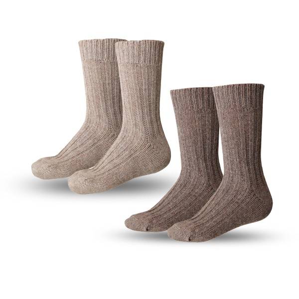 Sonia Originelli 2 Paar Alpakasocken "dick" Alpakawolle Winter Unisex Fabrikverkauf