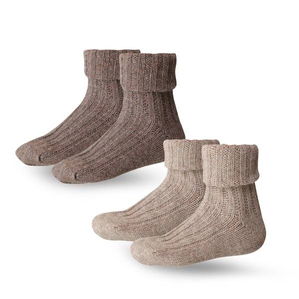 Sonia Originelli 2 Paar Alpakasocken "dick" Alpakawolle Winter Unisex Fabrikverkauf