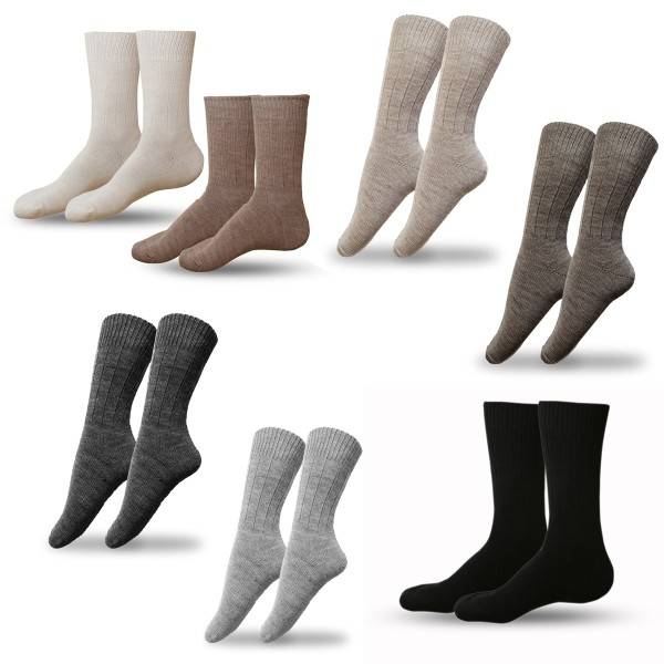 Sonia Originelli 2 Paar Alpakasocken "Dünn" Alpackawolle Unisex Winter Blitzverkäufe