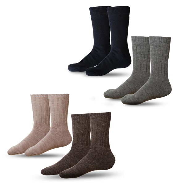 Sonia Originelli 2 Paar Alpakasocken "Dünn" Umschlag Alpakawolle Unisex Winter Limitierter Zeitrabatt