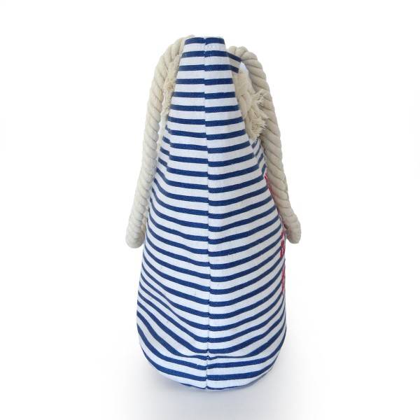 Sonia Originelli City Shopper "Hamburg" maritim gestreift Koordinaten Canvas Cyber Monday