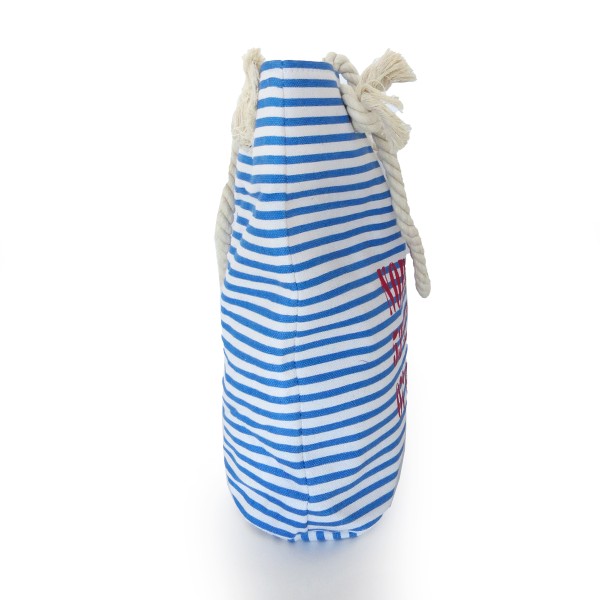 Sonia Originelli City Shopper "Norderney" maritim gestreift Koordinaten Canvas Vatertagsangebot