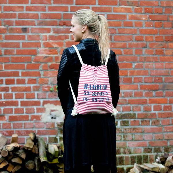 Sonia Originelli City-Turnbeutel "Borkum" Maritim Strand Beach Rucksack Online Outlet