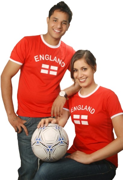 Sonia Originelli Fan-Shirt "England" Unisex Fußball WM EM Herren T-Shirt Bis zu 50% Rabatt