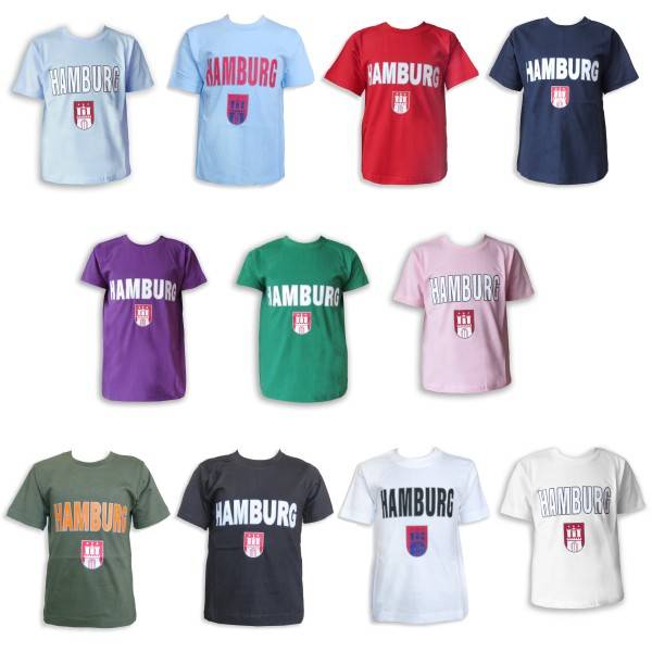Sonia Originelli Kinder T-Shirt "Hamburg" Classic Wappen Baumwolle Begrenztes Angebot