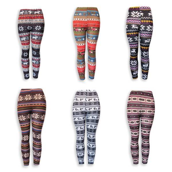 Sonia Originelli Leggins gemustert bunte Motive onesize Damen Saisonschlussverkauf