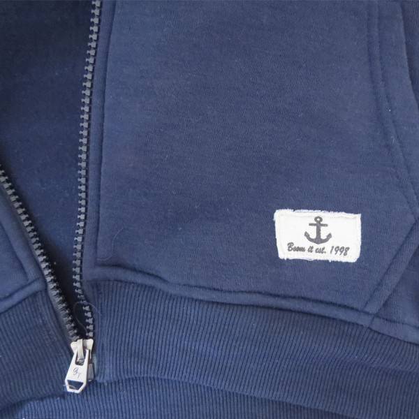 Sonia Originelli Sweatjacke "Hamburg" Damen unifarben Hoodie bestickt Muttertagsangebot