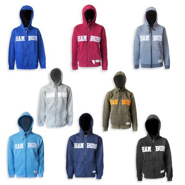 Sonia Originelli Sweatjacke "Hamburg" Damen unifarben Hoodie bestickt Muttertagsangebot
