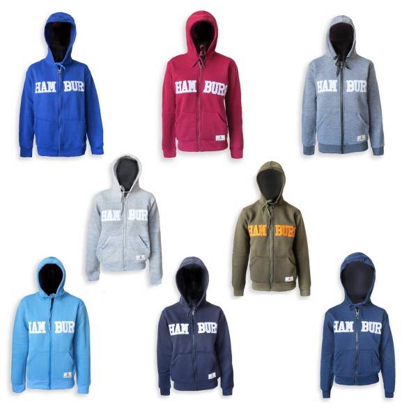 Sonia Originelli Sweatjacke "Hamburg" Herren unifarben Jacke Hoodie bestickt Vatertagsangebot