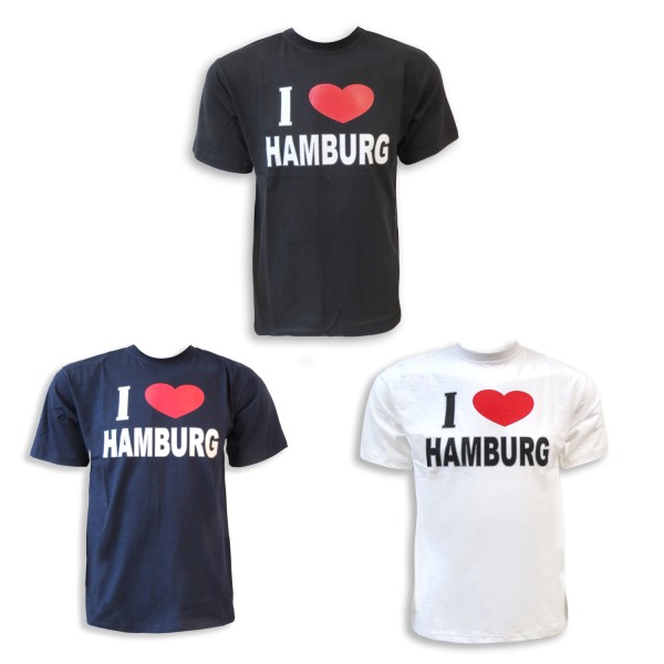Sonia Originelli T-Shirt "I Love Hamburg" Klassisch Baumwolle Neueste Mode