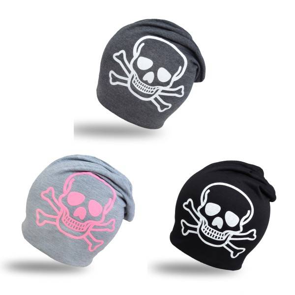 Sonia Originelli Beanie Mütze "Skull" Unisex Totenkopf Halloween Saisonale Angebote