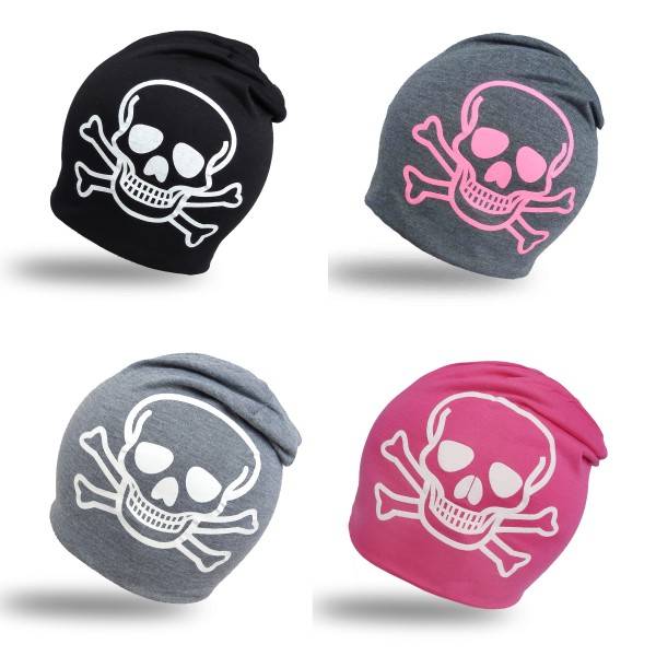 Sonia Originelli Beanie Mütze Kind "Totenkopf" Pirat Kindermütze Zeitbegrenzte Promotion