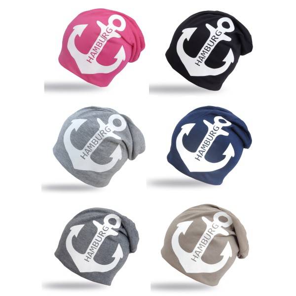 Sonia Originelli City-Beanie "Hamburg" Mütze Anker Maritim Fabrik Onlineshop