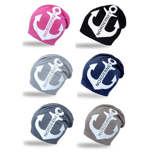 Sonia Originelli City-Beanie "Norderney" Anker Mütze Maritim Sonderangebot