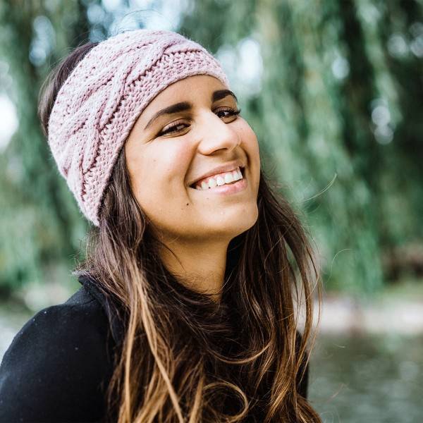 Sonia Originelli Damenstirnband gestrickt Zopfstrick klassisch chic Saisonschlussverkauf