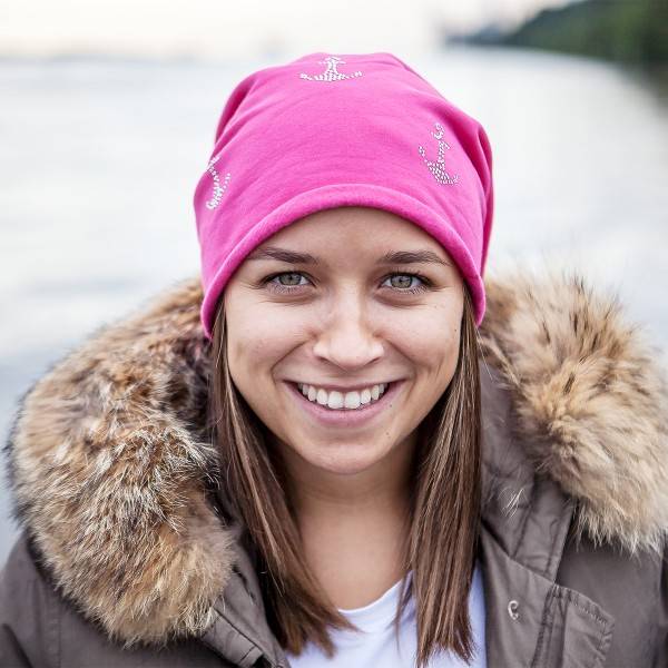 Sonia Originelli Fleece Beanie "Mini Anker Fleece" Strass Mütze Winter Premium Osterangebot