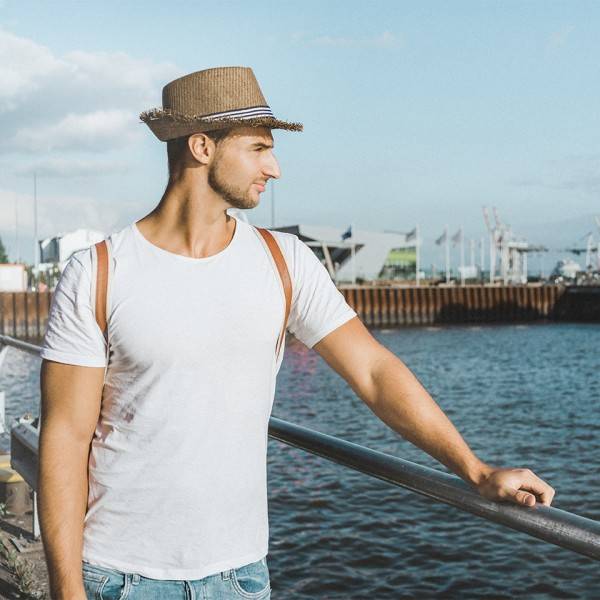 Sonia Originelli Strohhut Sommerhut Strand Fransen Damen Herren Unisex Streifen Neueste Stile