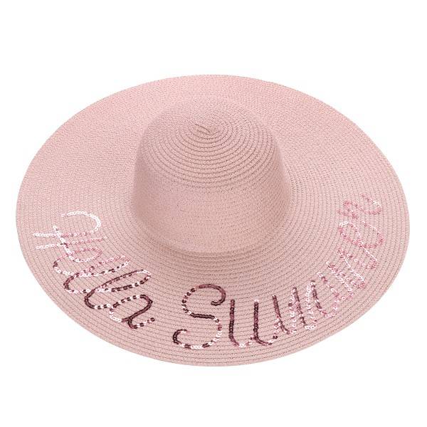 Sonia Originelli XXL Strohhut "Hello Summer Pailletten" Damen Sommerhut Strand Bis zu 55% Rabatt