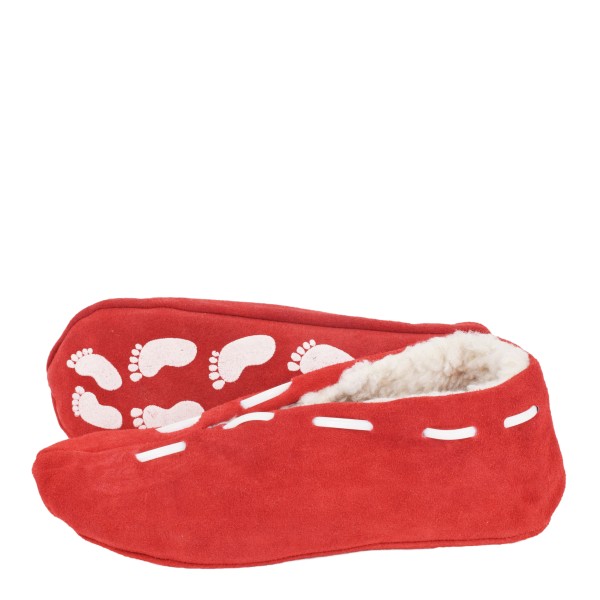 Sonia Originelli Kinder Wildlederhausschuh ABS Stopper Leder Kuschelfell Black Friday Preise