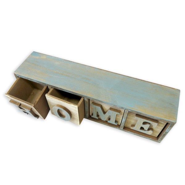 Sonia Originelli Dekoration Box "Home" Shabby Chic Organizer Schublade Großer Ausverkauf
