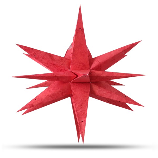 Sonia Originelli Weihnachtsstern 60cm 3D Papier-Stern Weihnachtsdeko Bis zu 50% Rabatt