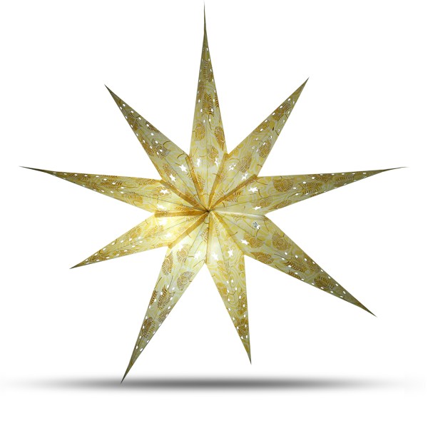 Sonia Originelli Weihnachtsstern 9-Zack Papier-Stern Weihnachtsdeko Weihnachtsangebot