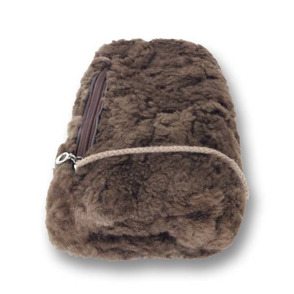 Sonia Originelli Muff Lammfell Portemonnaie Tasche Natur Kordel Neueste Mode