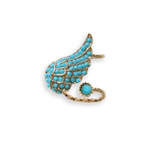 Sonia Originelli Ohrklips Ohrringe Ohrschmuck Türkis Modeschmuck