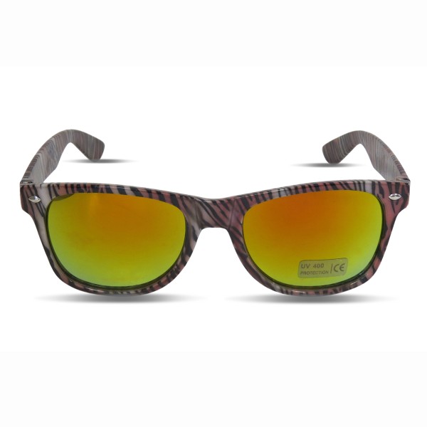 Sonia Originelli Sonnenbrille Leo Blume Verspiegelt Muster Party Fun