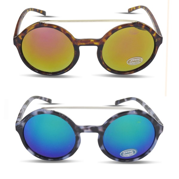 Sonia Originelli Sonnenbrille Verspiegelt Leo Muster Sommer Damen Outlet
