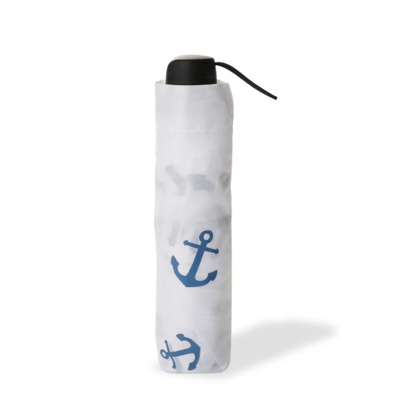 Sonia Originelli Taschenschirm "Mini Anker" premium Regenschutz maritim im Angebot