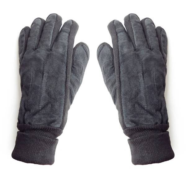Sonia Originelli Lederhandschuhe mit Strickstulpe und Dehnung unisex gefüttert