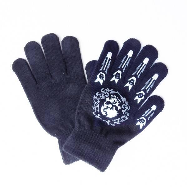 Sonia Originelli Sortiment 12 Paar Strickhandschuhe Halloween Druck Totenkopf Knochen Unisex Rabatt