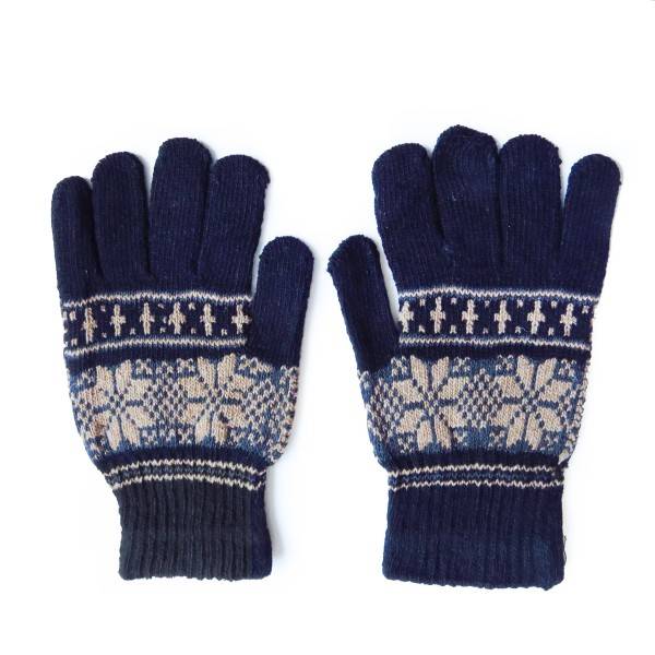 Sonia Originelli Sortiment 12 Paar Strickhandschuhe Stern Muster Norweger Winter Schneeflocken Unisex Versandkostenfrei