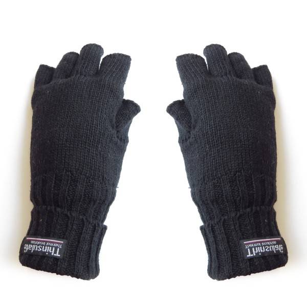Sonia Originelli Strickhandschuh Halbfinger Wolle Fleece Winter Unisex Online Shopping