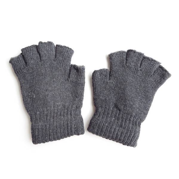Sonia Originelli Strickhandschuhe Fingerhandschuhe Strick Halbfinger Einfarbig Winter Weihnachtsangebot