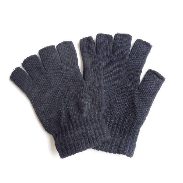 Sonia Originelli Strickhandschuhe Fingerhandschuhe Strick Halbfinger Einfarbig Winter Osterangebot
